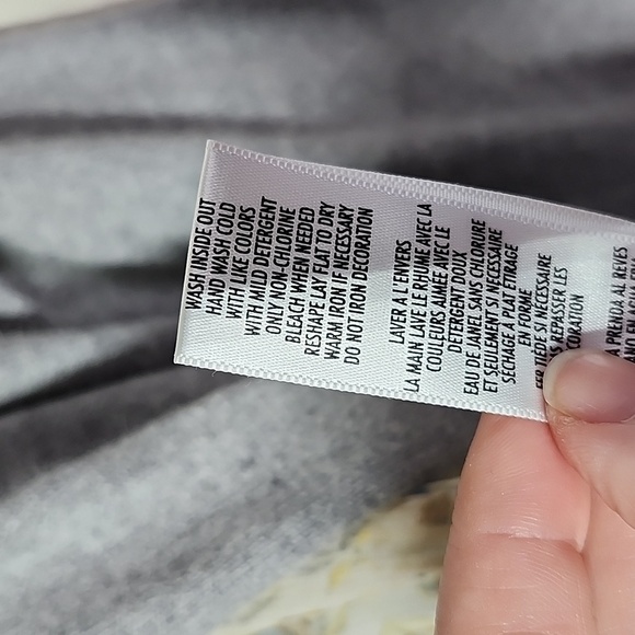 Vintage Casual Corner Open Front Silk Lined Angora Blend Gray Cardigan Small - Picture 6 of 7